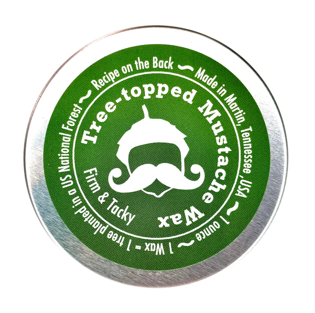 Tree-Topped Mustache Wax – Firm & Tacky