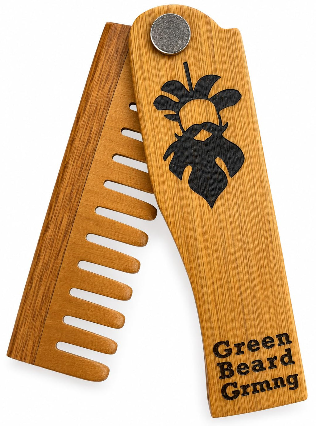 Tree-mendous Sandalwood Wide-Tooth Folding Beard Comb