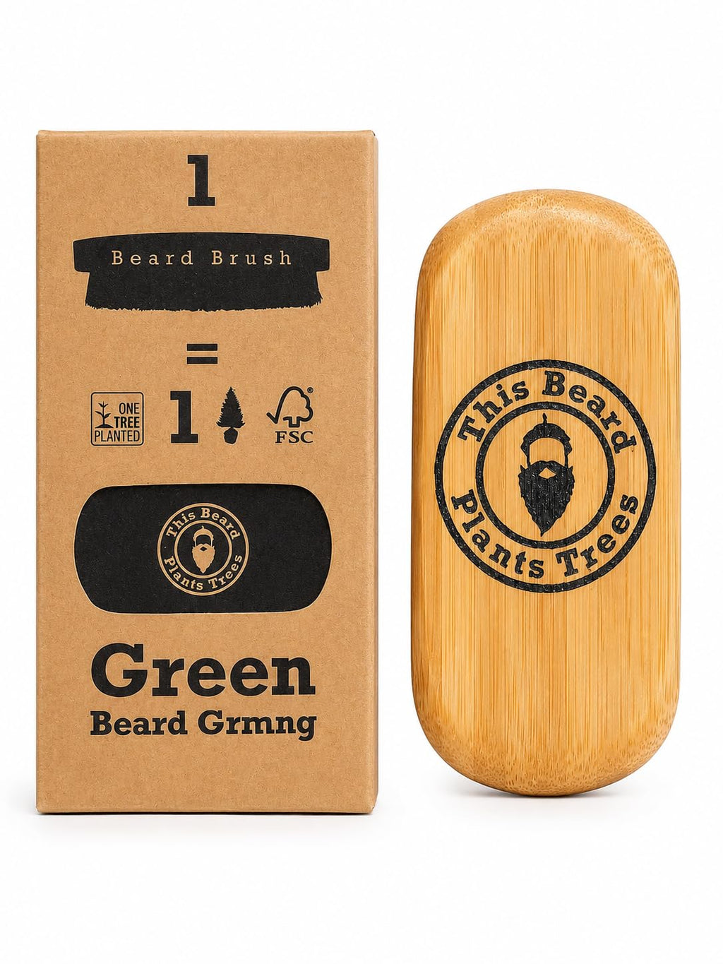 Big Boar Bristle Beard Brush - Boar Bristle & Bamboo