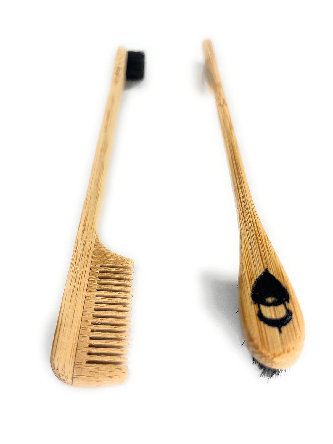 2-in-1 Sapling Mustache Brush & Comb (2-pack)