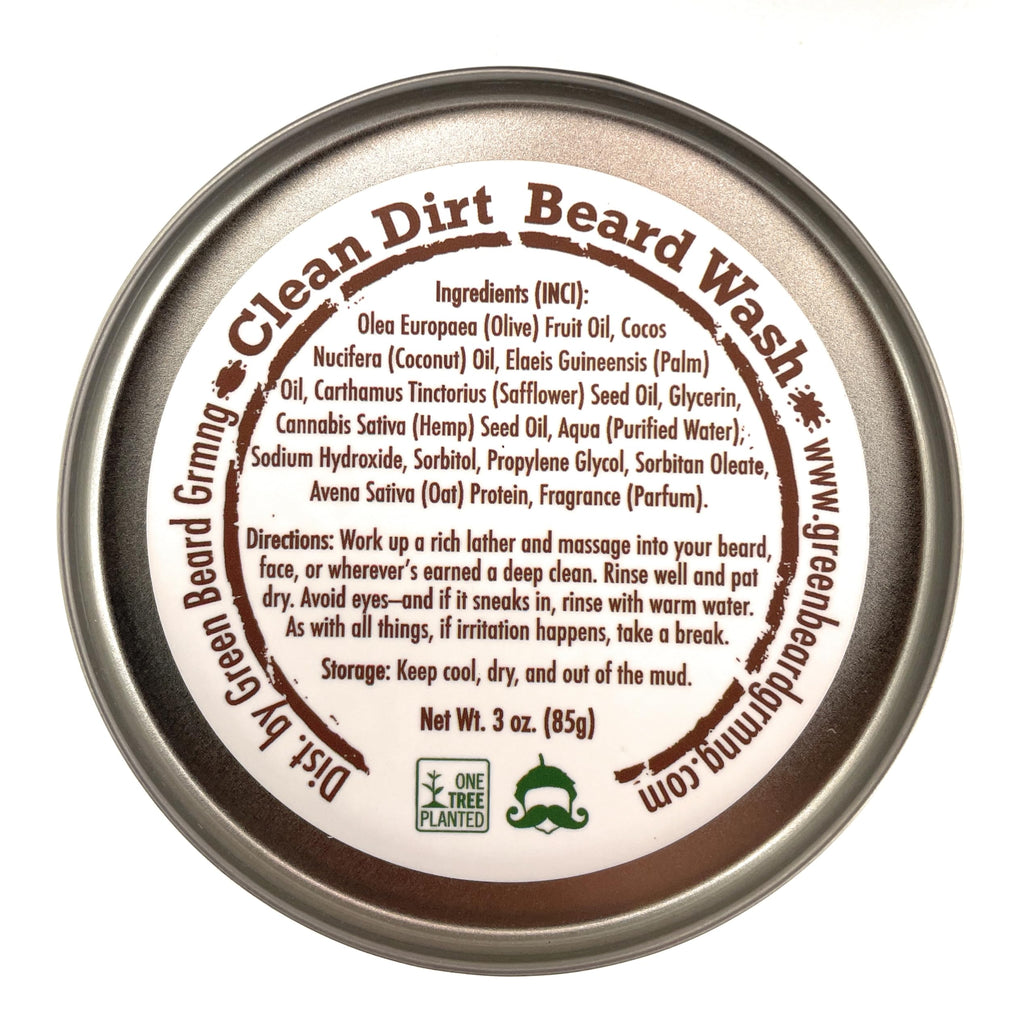 Green Beard Grmng Beard Wash Bar – Solid Beard & Mustache Shampoo