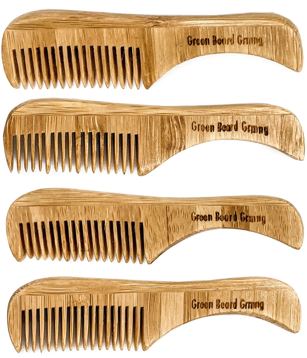 Naturally Normal Bamboo Mustache Comb – 4-Pack