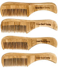 Naturally Normal Bamboo Mustache Comb – 4-Pack
