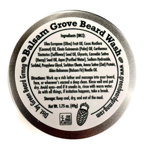 Green Beard Grmng Beard Wash Bar – Solid Beard & Mustache Shampoo