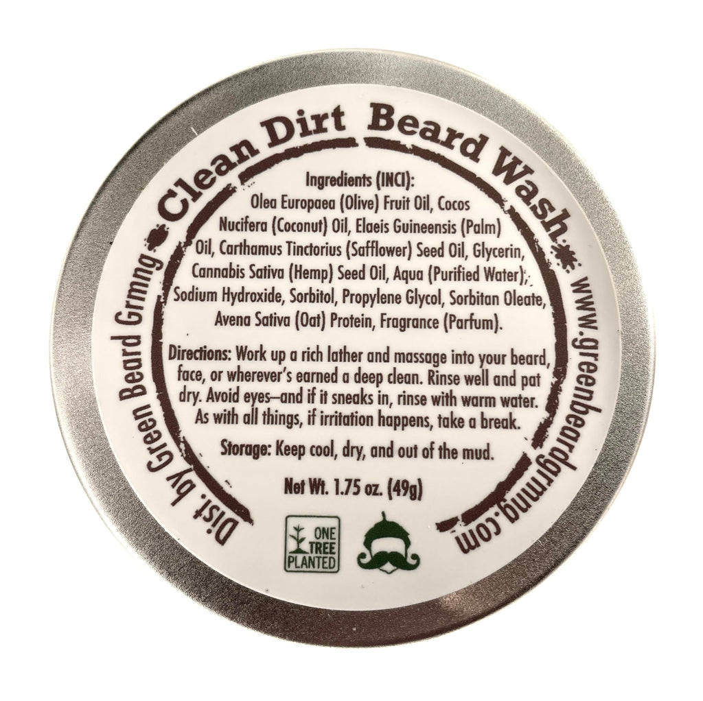 Green Beard Grmng Beard Wash Bar – Solid Beard & Mustache Shampoo