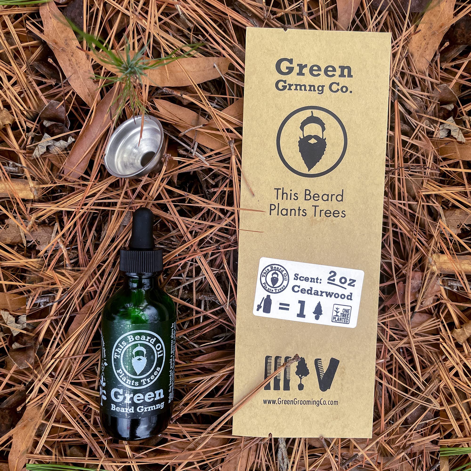 Natural Men’s Beard Oil with Hempseed, Jojoba, Meadowfoam & Coconut Oils - 2 oz