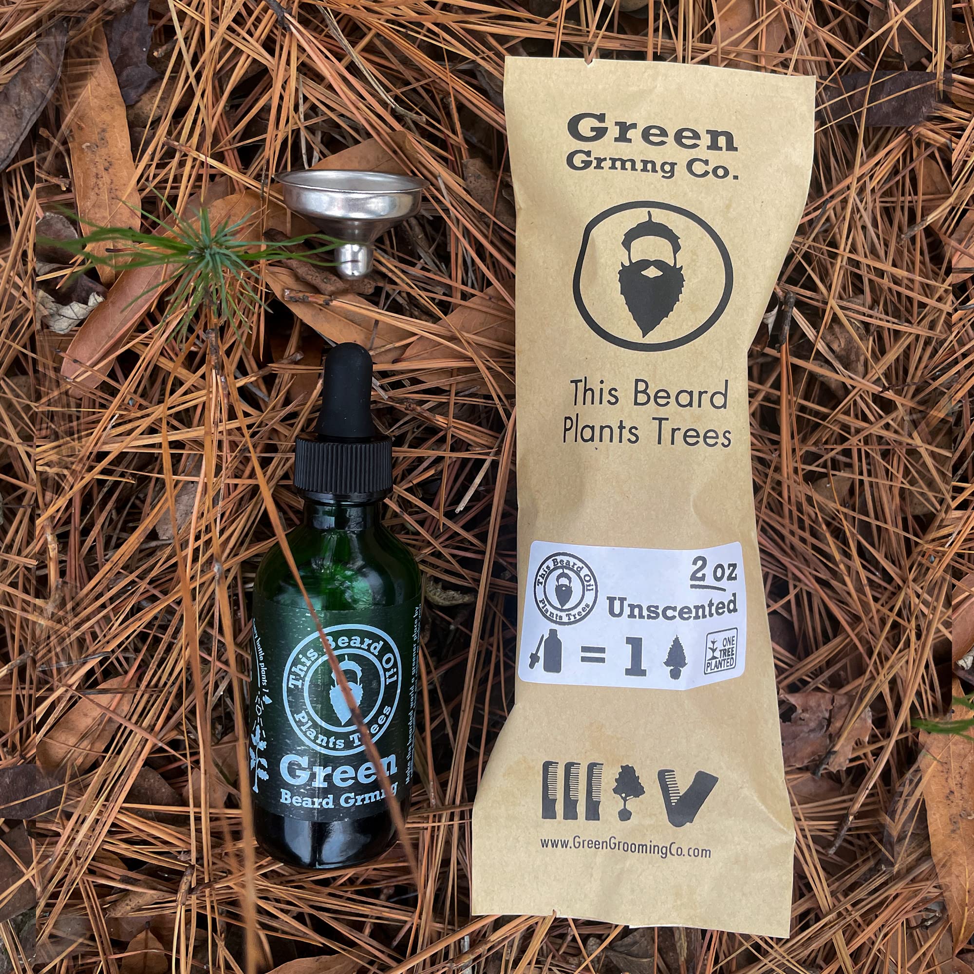 Natural Men’s Beard Oil with Hempseed, Jojoba, Meadowfoam & Coconut Oils - 2 oz
