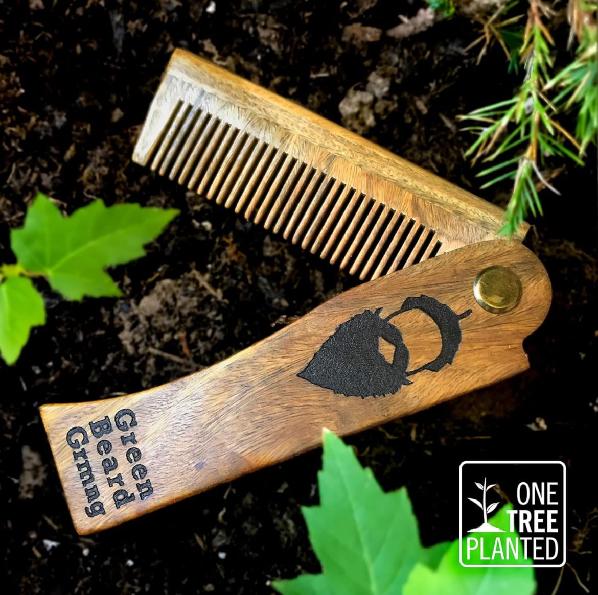 Tree-mendous Sandalwood Folding Comb
