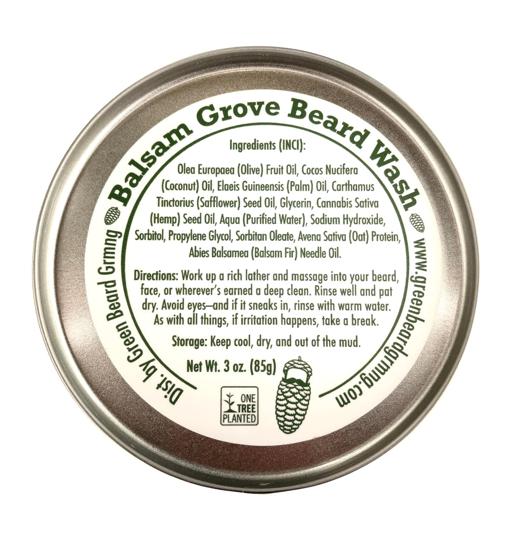Green Beard Grmng Beard Wash Bar – Solid Beard & Mustache Shampoo
