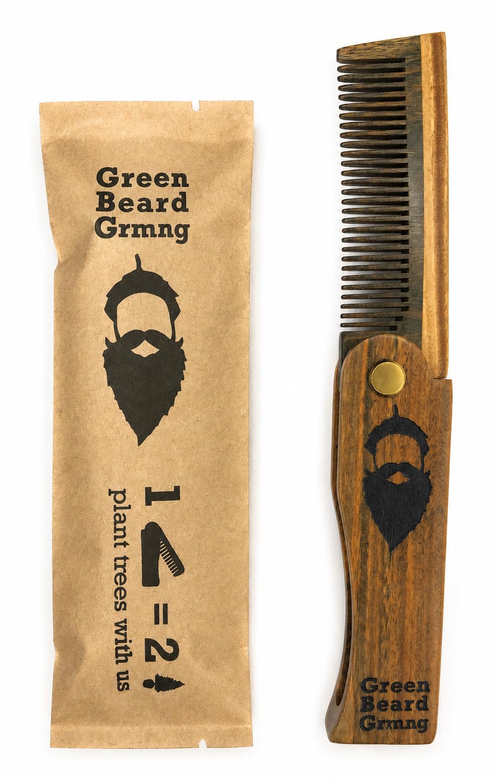 Tree-mendous Sandalwood Folding Comb