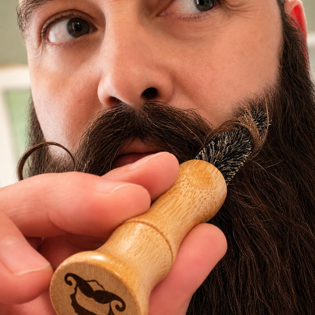 Twisted Timber Round Mustache Brush (2-Pack)
