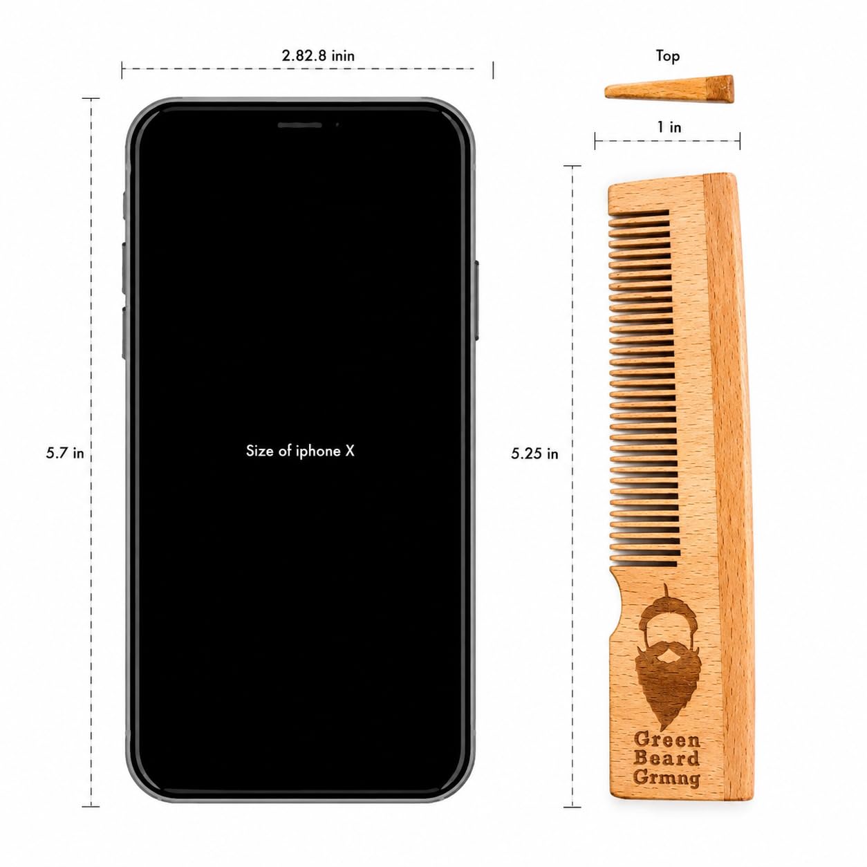 Naturally Normal Bamboo Pocket Comb – 3-Pack