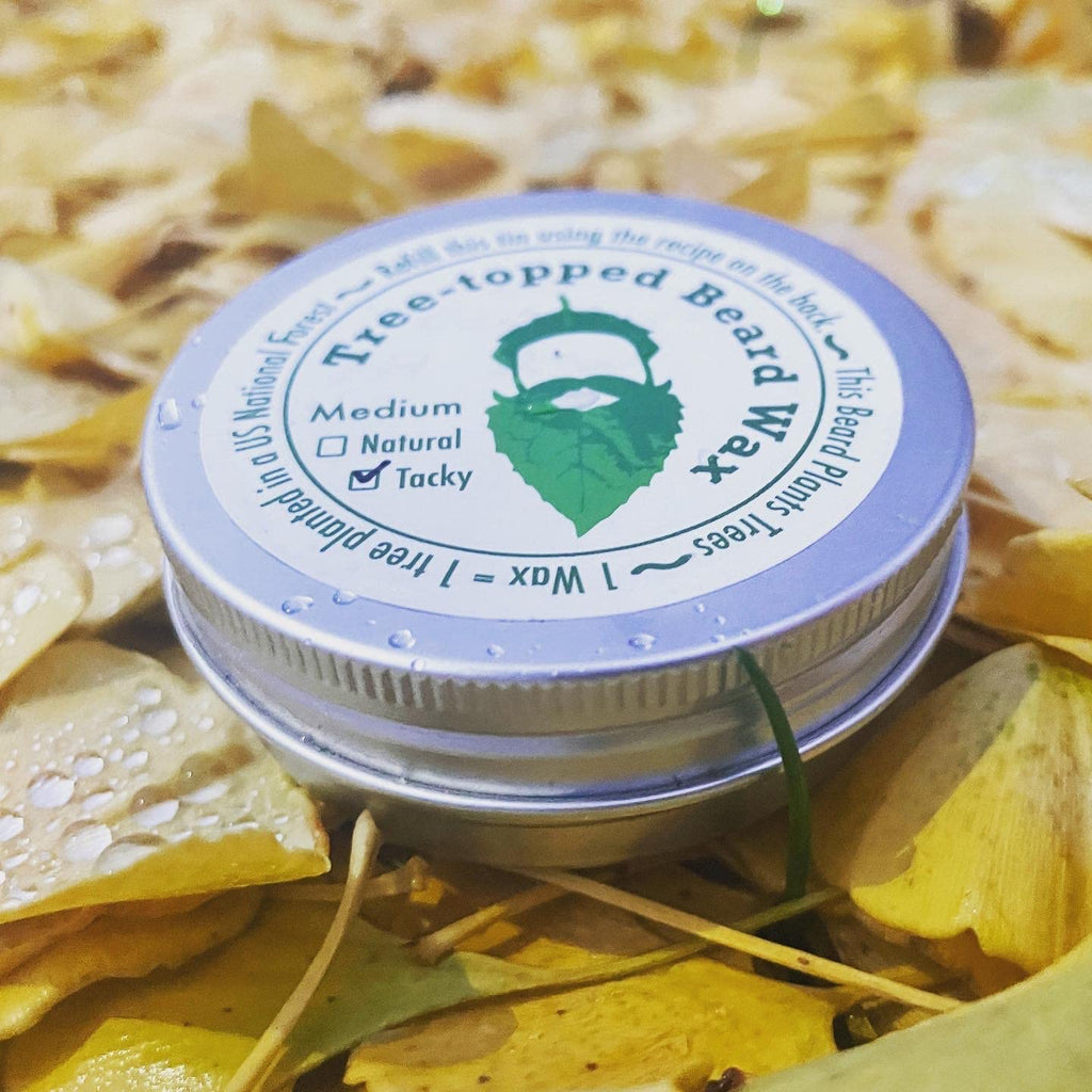 Tree-Topped Beard Wax – Medium & Tacky – 2 oz