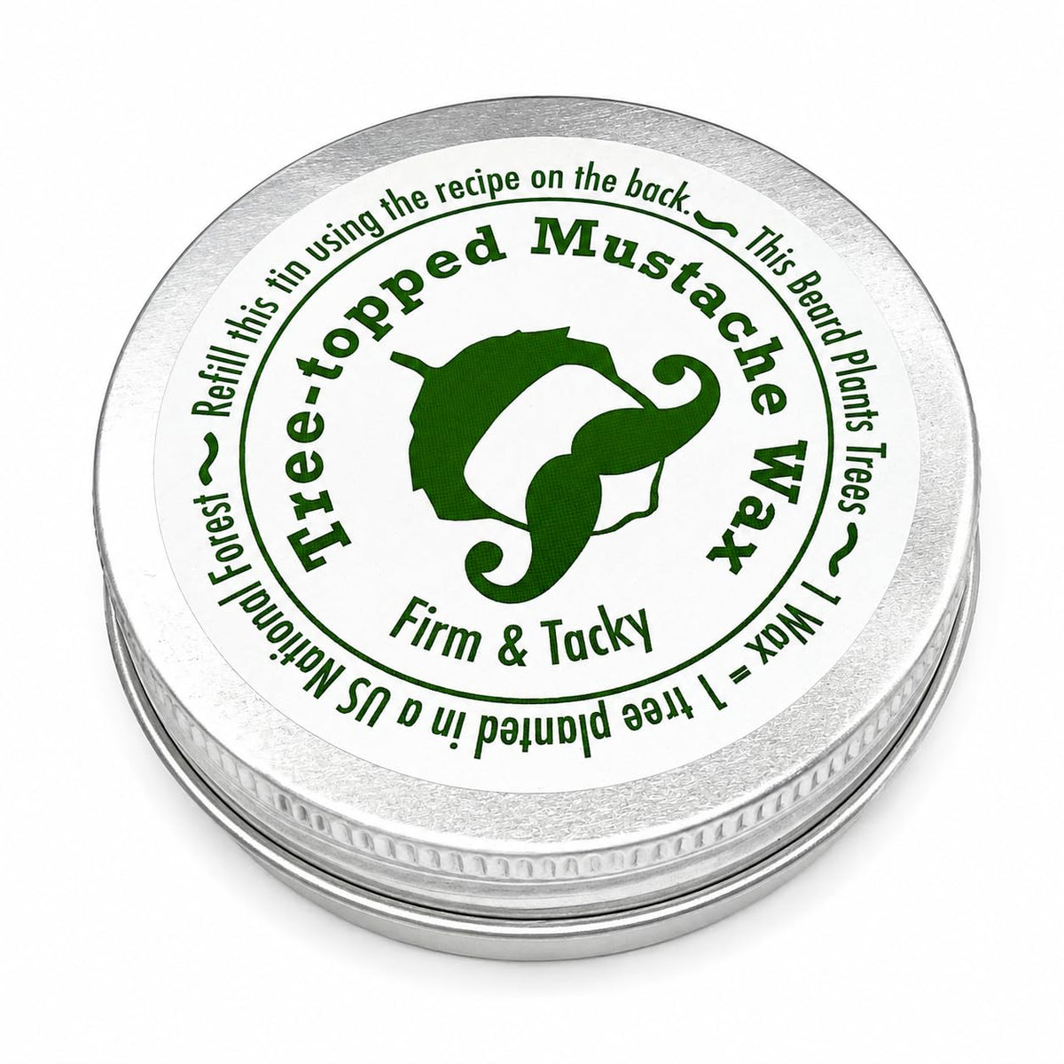 Tree-Topped Mustache Wax – Firm & Tacky
