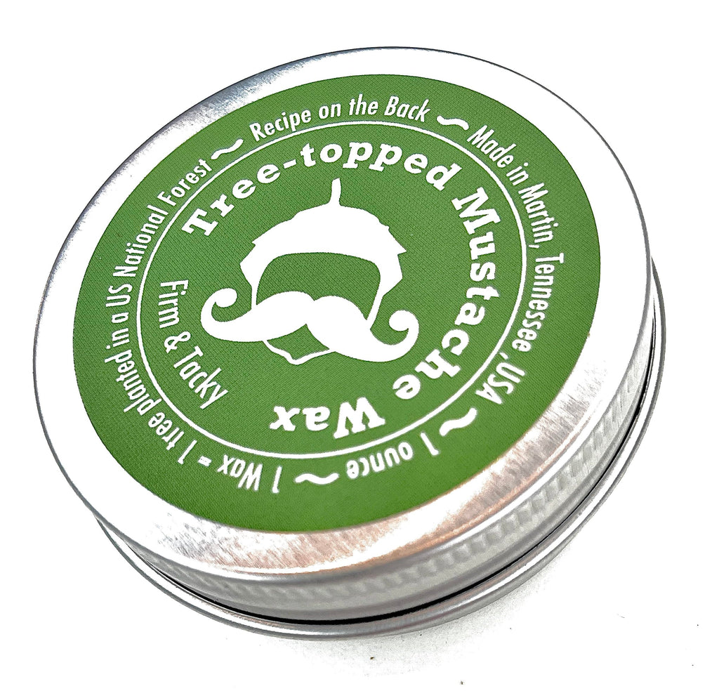 Tree-Topped Mustache Wax – Firm & Tacky
