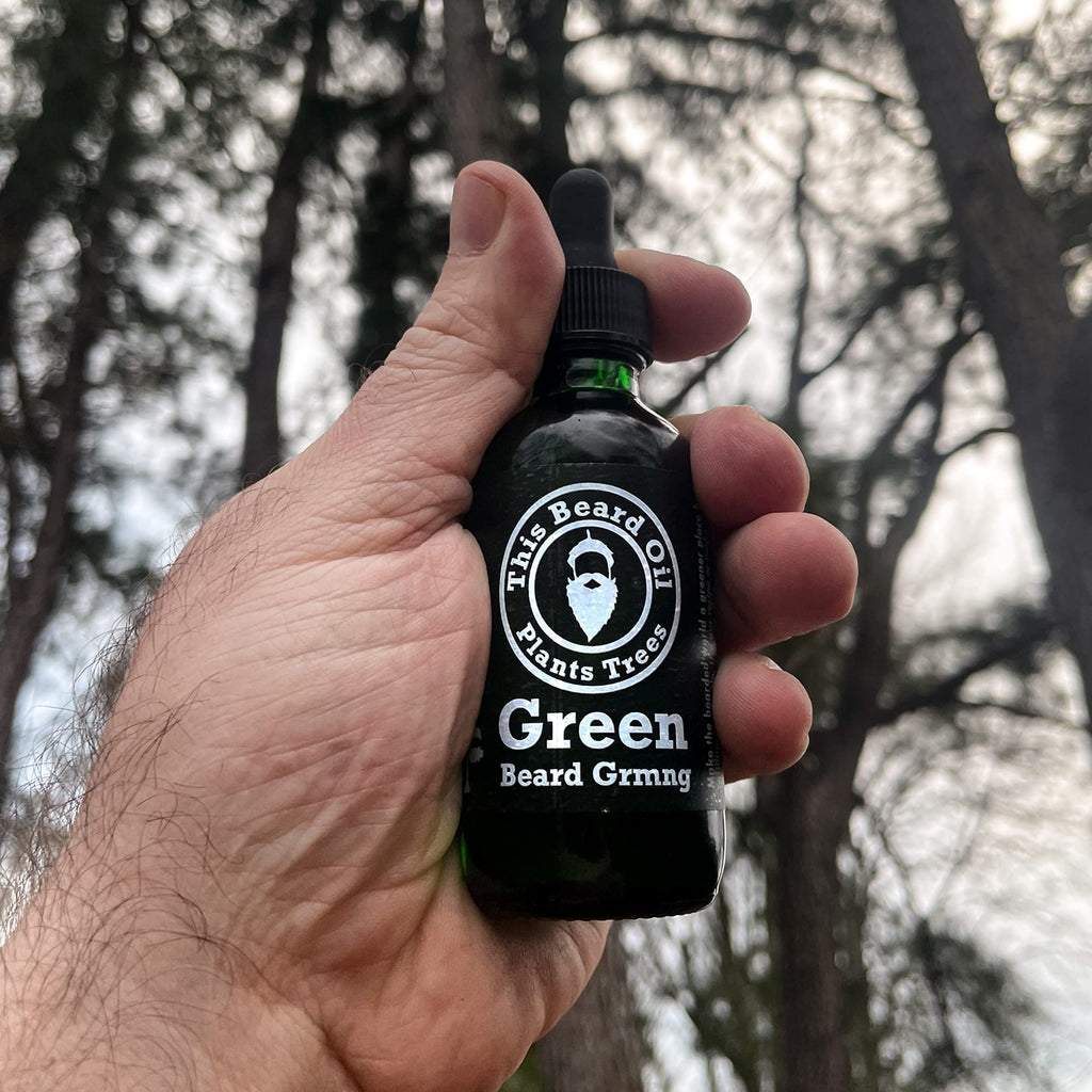 Natural Men’s Beard Oil with Hempseed, Jojoba, Meadowfoam & Coconut Oils - 2 oz