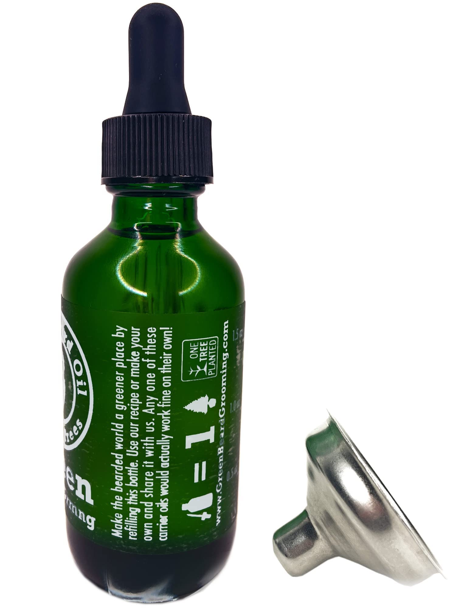 Natural Men’s Beard Oil with Hempseed, Jojoba, Meadowfoam & Coconut Oils - 2 oz