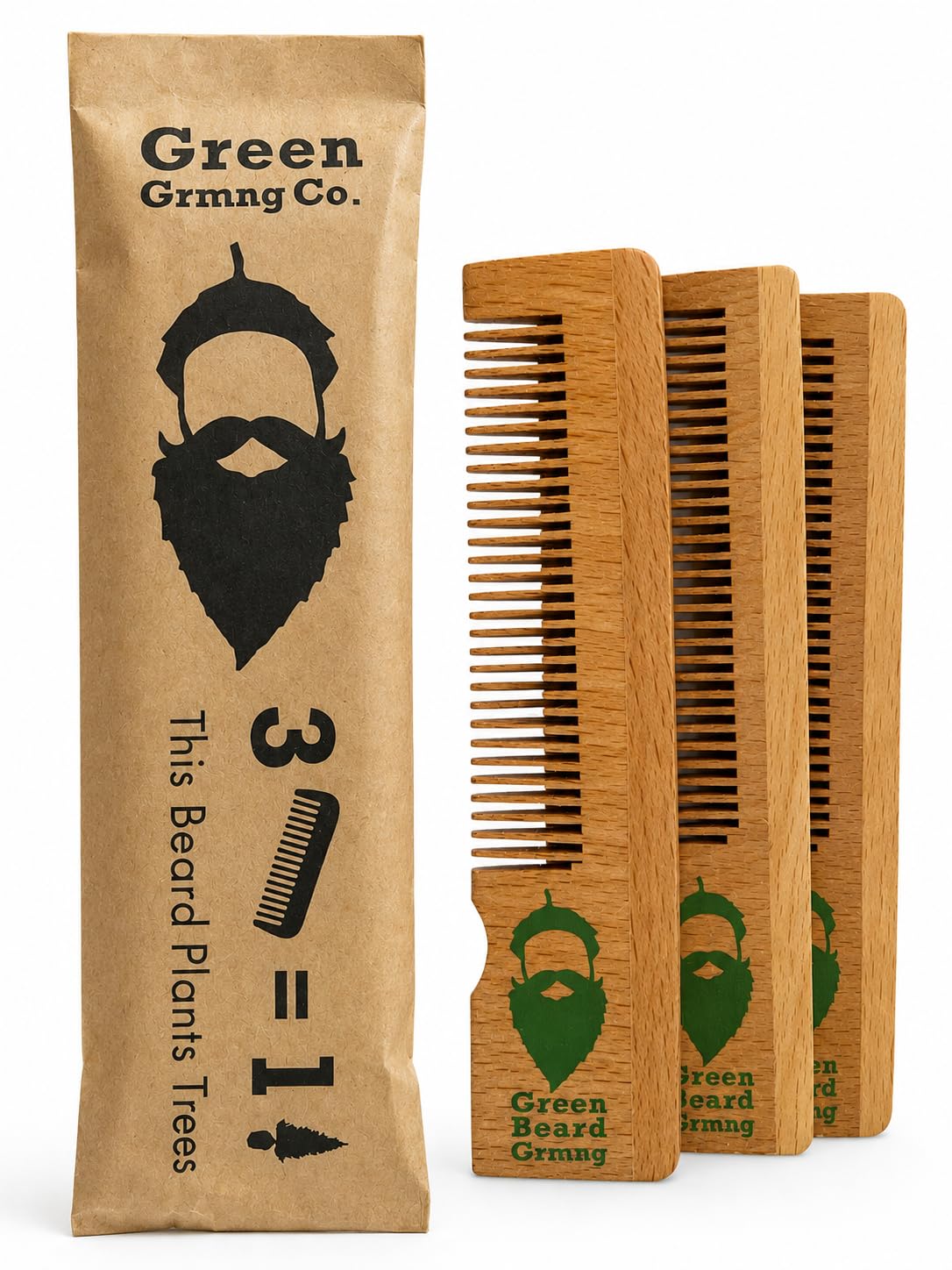 Naturally Normal Bamboo Pocket Comb – 3-Pack