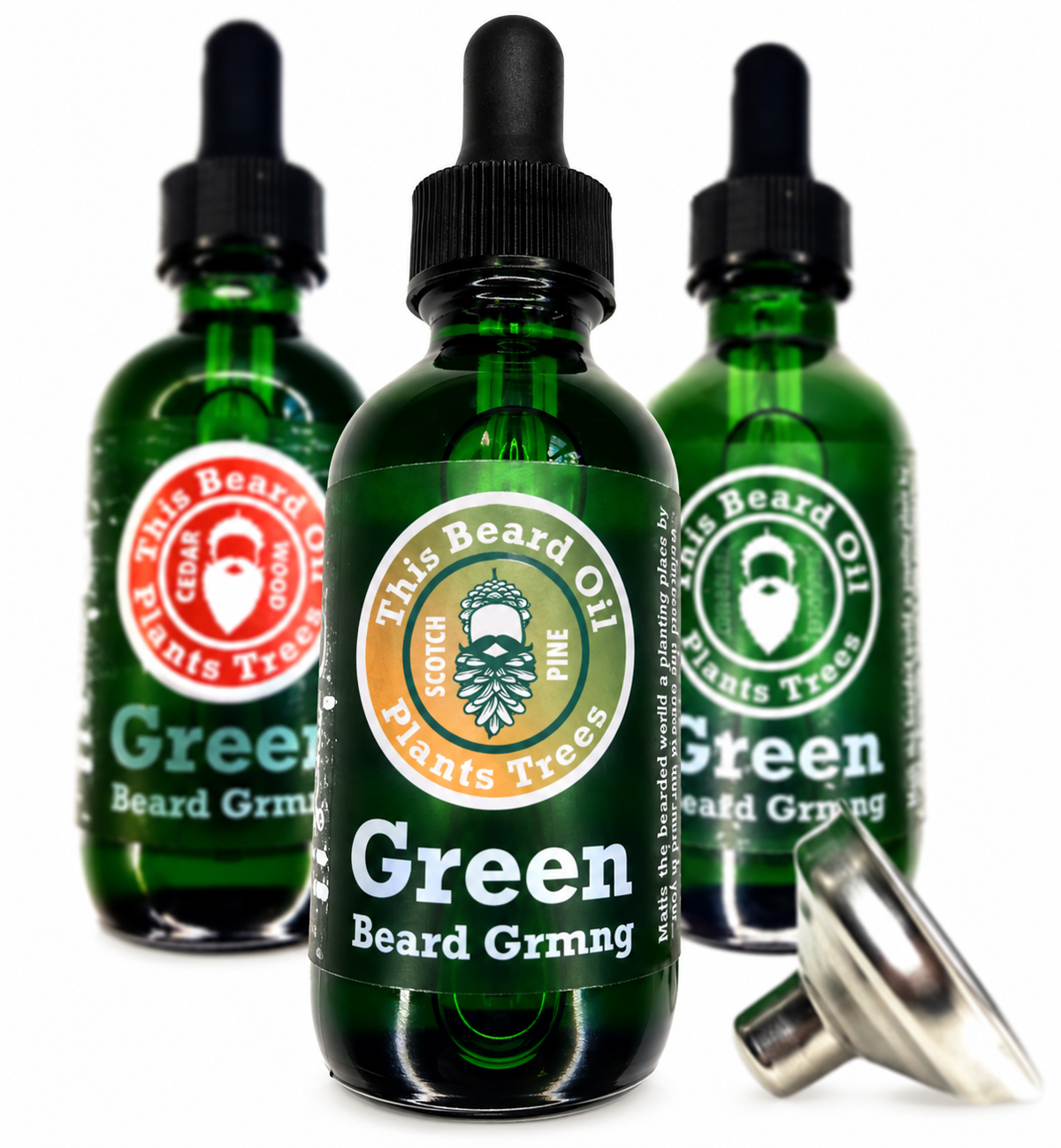 Natural Men’s Beard Oil with Hempseed, Jojoba, Meadowfoam & Coconut Oils - 2 oz