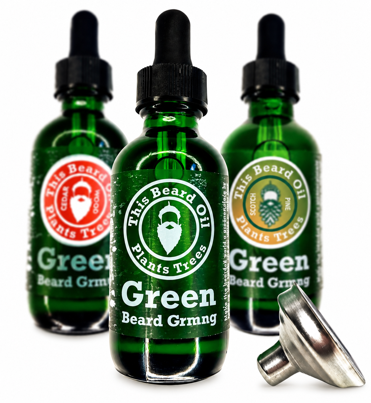 Natural Men’s Beard Oil with Hempseed, Jojoba, Meadowfoam & Coconut Oils - 2 oz
