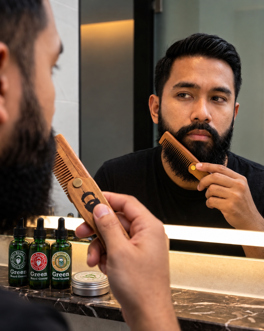 Natural Men’s Beard Oil with Hempseed, Jojoba, Meadowfoam & Coconut Oils - 2 oz