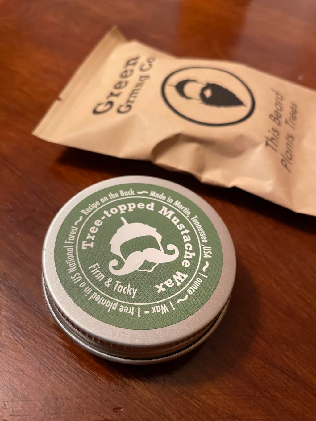 Tree-Topped Mustache Wax – Firm & Tacky