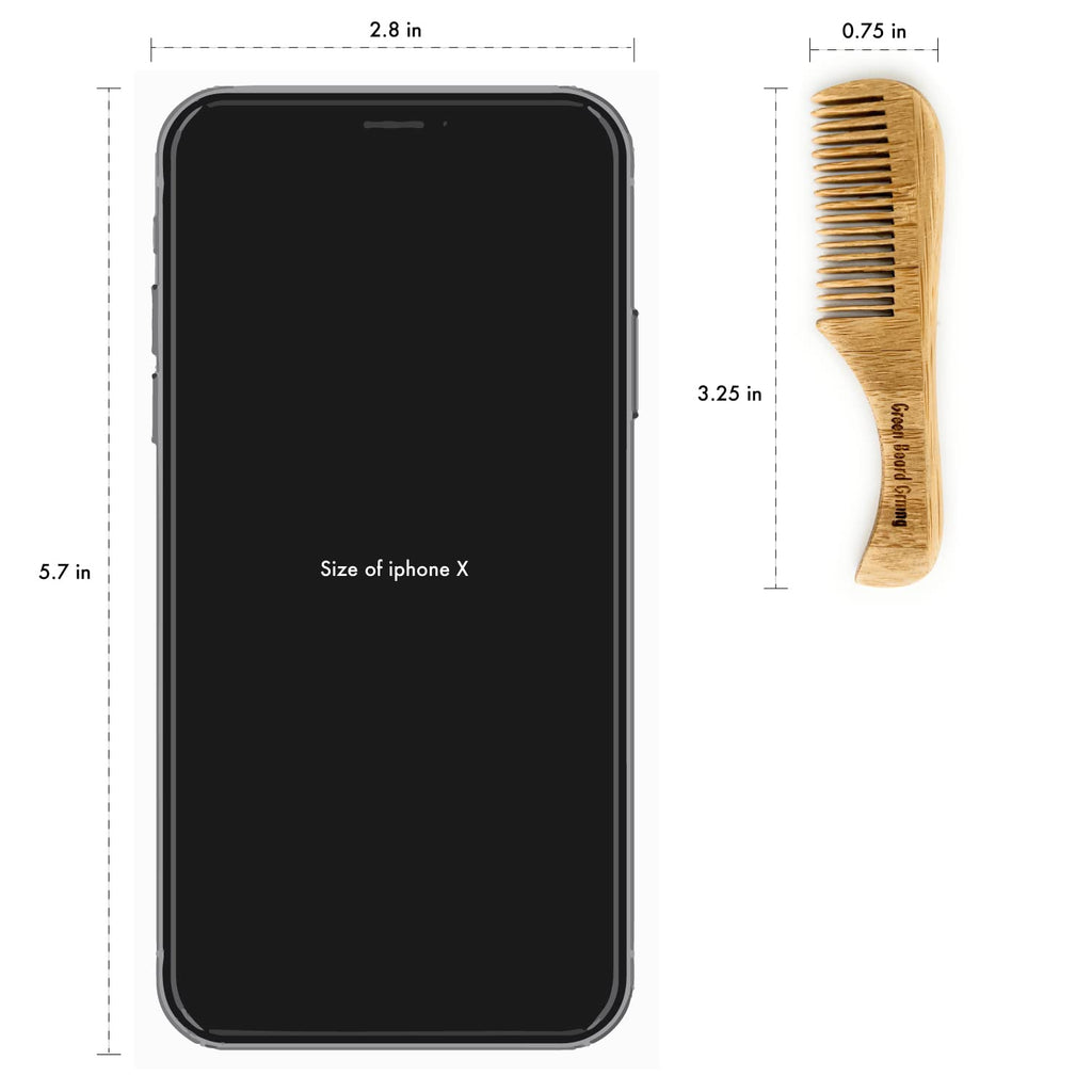 Naturally Normal Bamboo Mustache Comb – 4-Pack