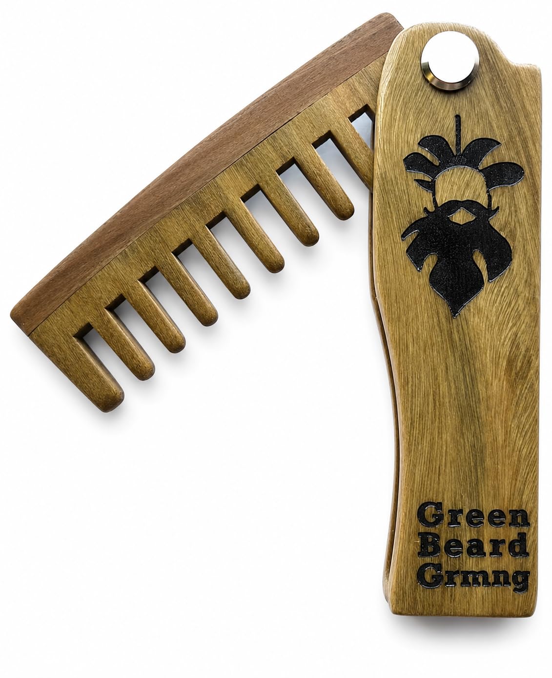 Tree-mendous Sandalwood Wide-Tooth Folding Beard Comb